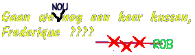 Wanneer gaan Rob en Frederique nou eindelijk kussen?